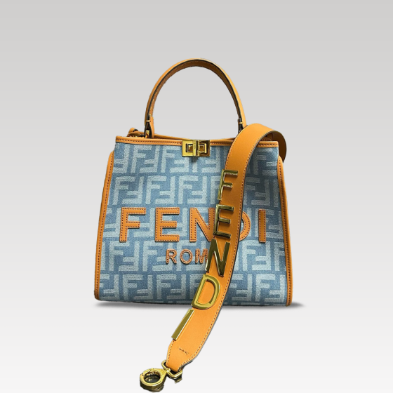 FENDI denim tote bag